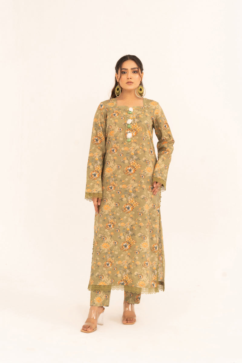 Aroma A-38 : Printed Lawn 2pc - Kleren