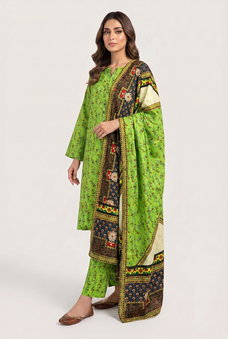 Ibtida I-28 : Unstitched Printed Lawn 3PC - Kleren