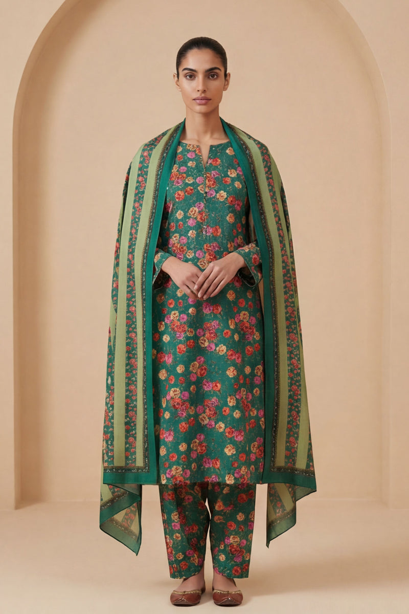 Ibtida I-30 : Unstitched Printed Lawn 3PC - Kleren