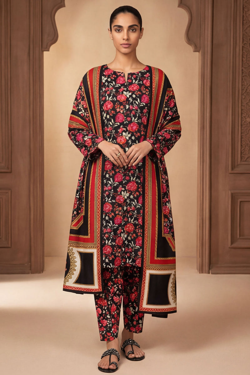 Ibtida I-34 : Unstitched Printed Lawn 3PC - Kleren