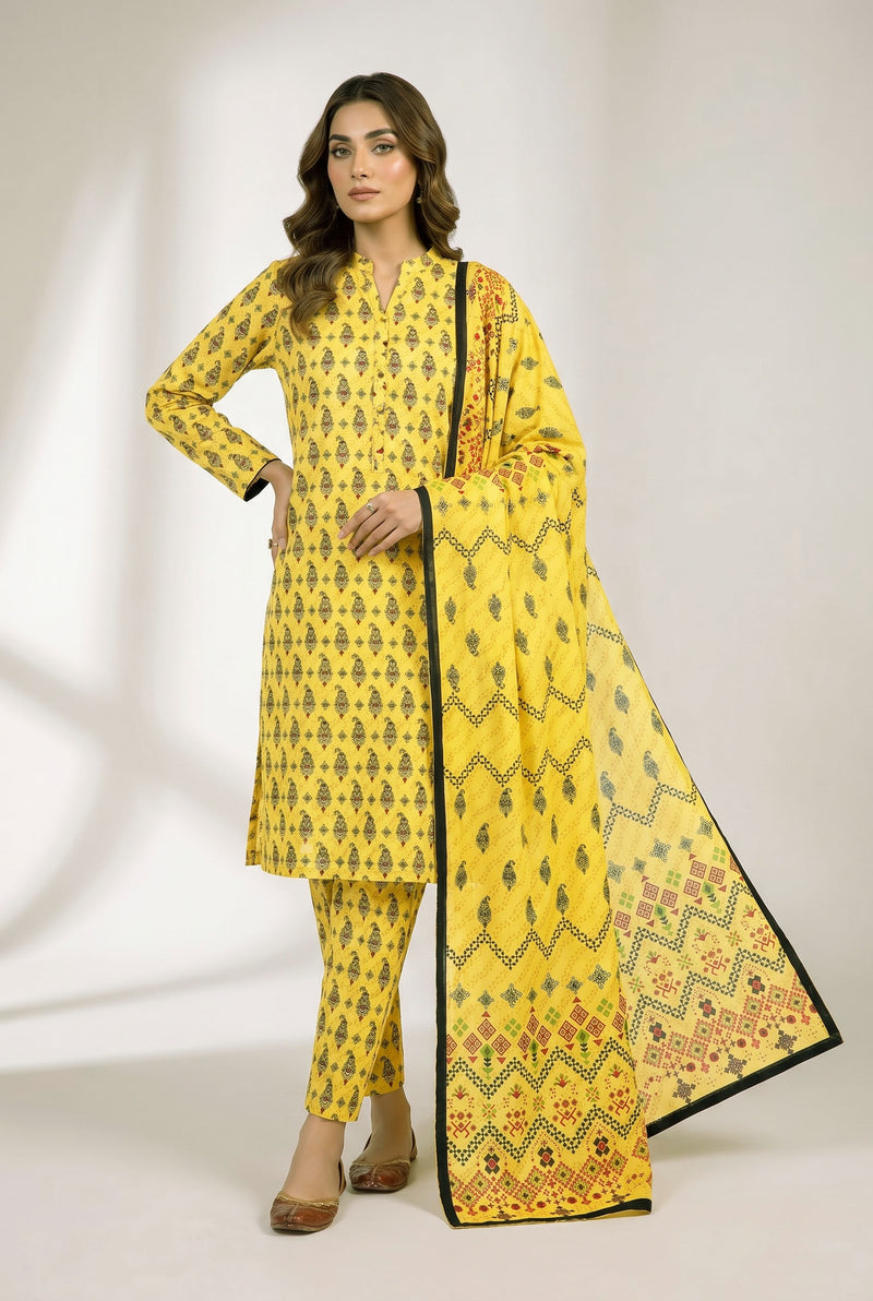 Ibtida I-37 : Unstitched Printed Lawn 3PC - Kleren
