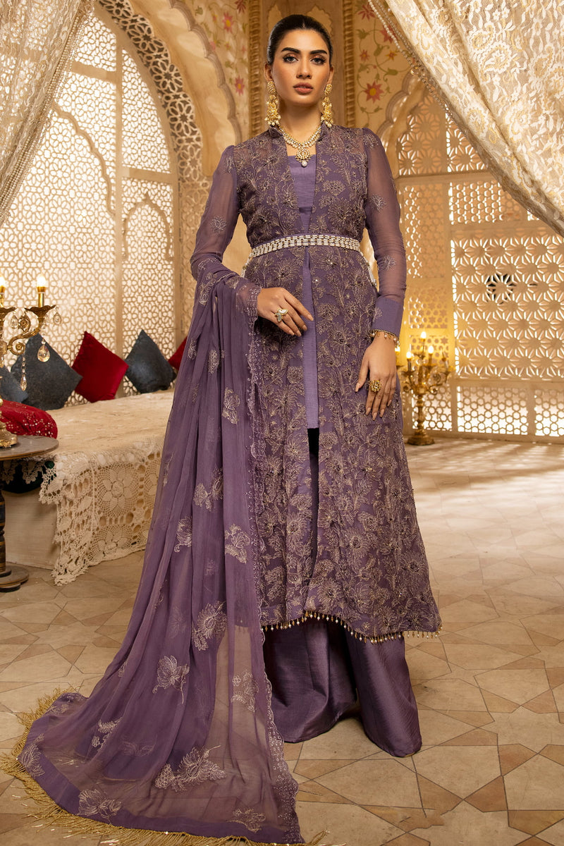 Naqsh N-19 : Unstitched Luxury Chiffon 3PC - Kleren