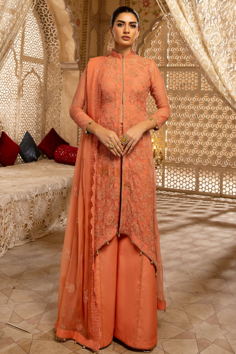 Naqsh N-22 : Unstitched Luxury Chiffon 3PC - Kleren