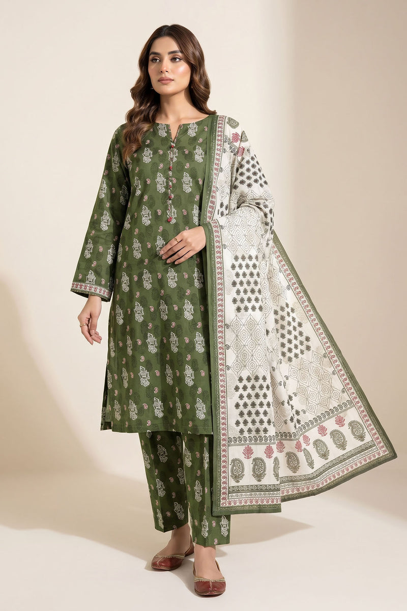 UNS U-33: Unstitched Printed Lawn 3PC - Kleren
