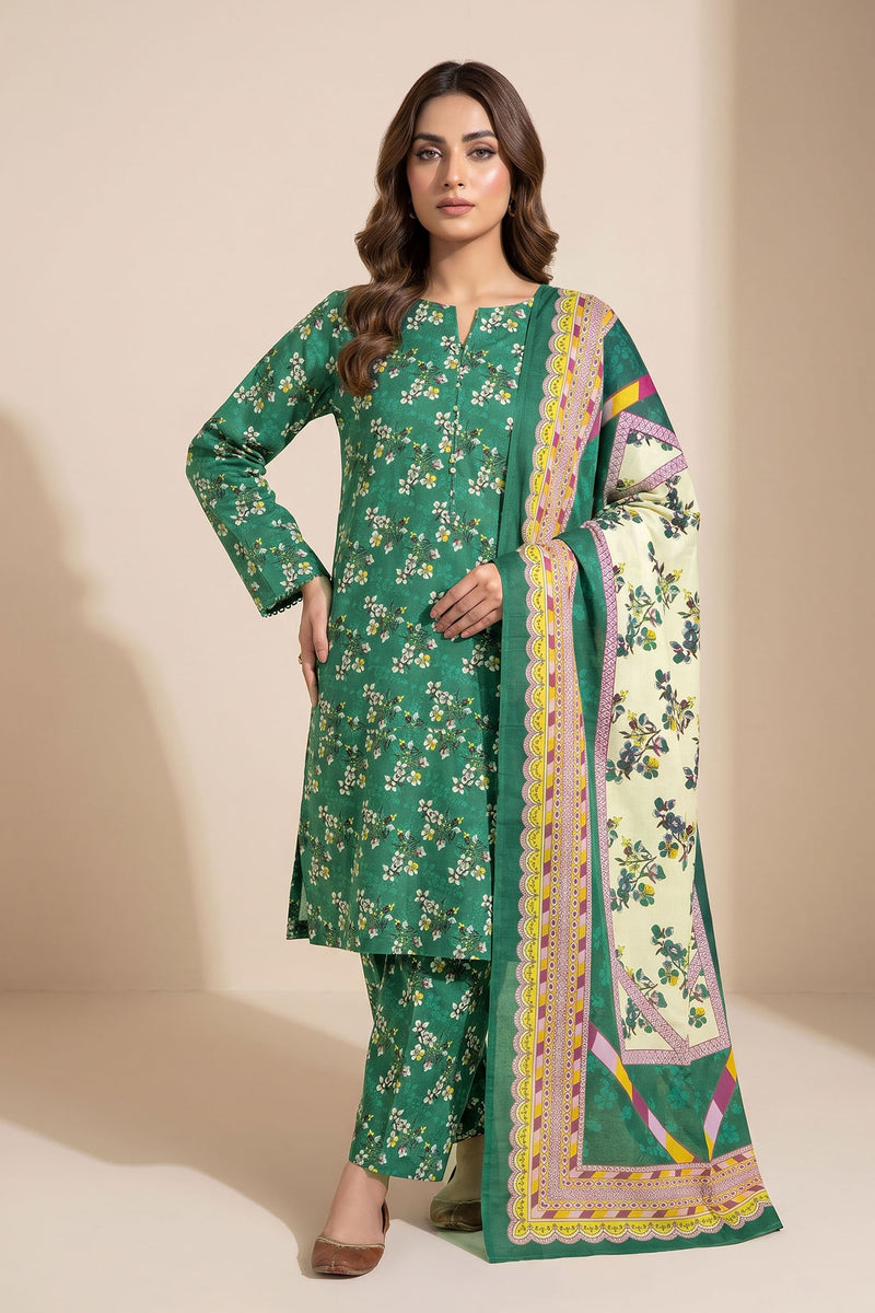 Vasl D-41 : Unstitched Printed Lawn 3PC - Kleren