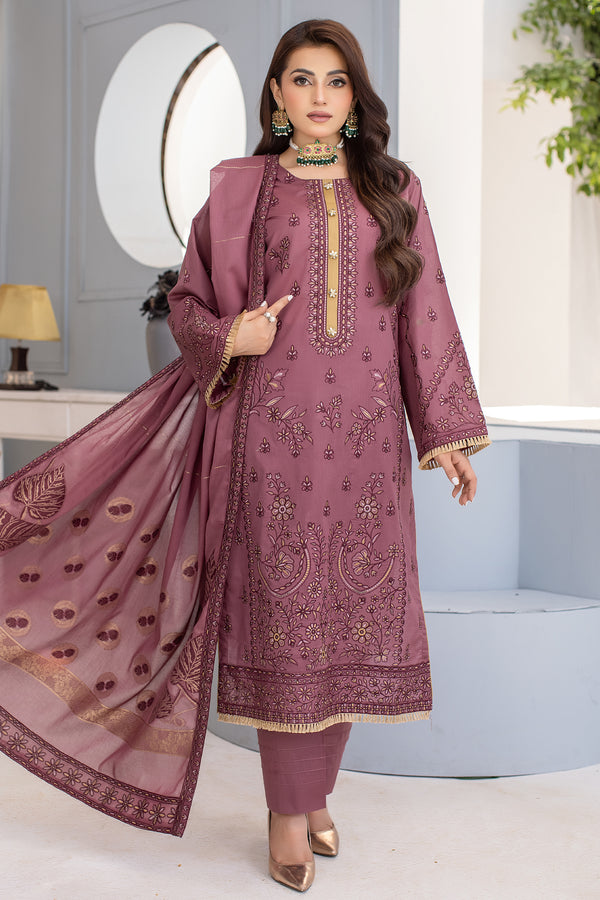 Dastak DK-50 : Embroidered Lawn 3pc