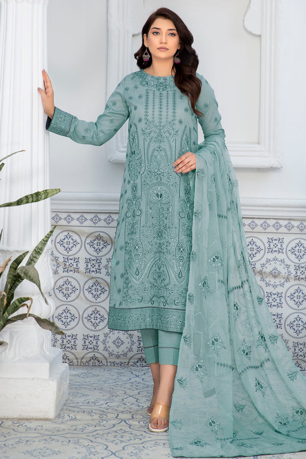 Dastak DK-39 : Embroidered Lawn 3pc - Kleren- Colors of Life