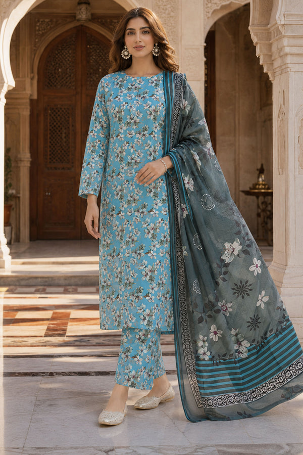 doria lawn dress design Digital Doria Printed Lawn Dress With Digital Swiss Zari Dupatta 3 Pec Suit (Unstitched) (DRL-2286) Online Shopping & Price in Pakistan