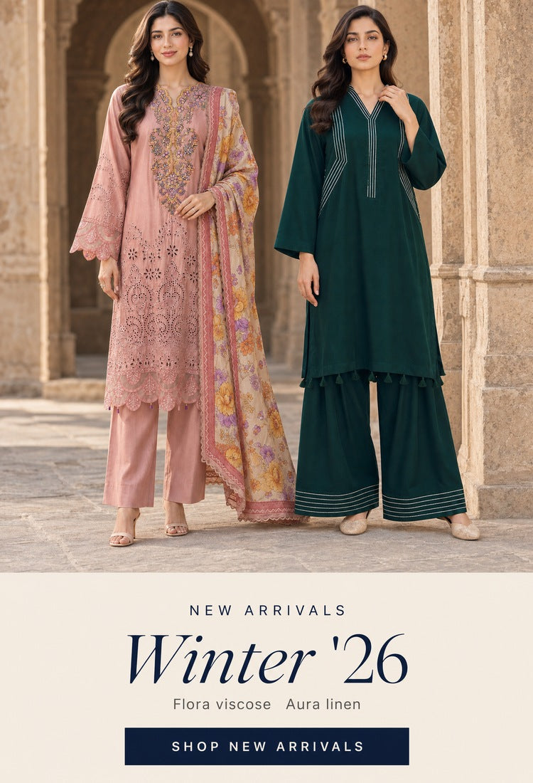 Kleren Pakistani lawn and embroidered suits