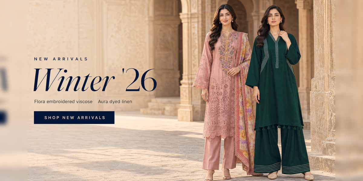 Kleren Pakistani lawn and embroidered suits