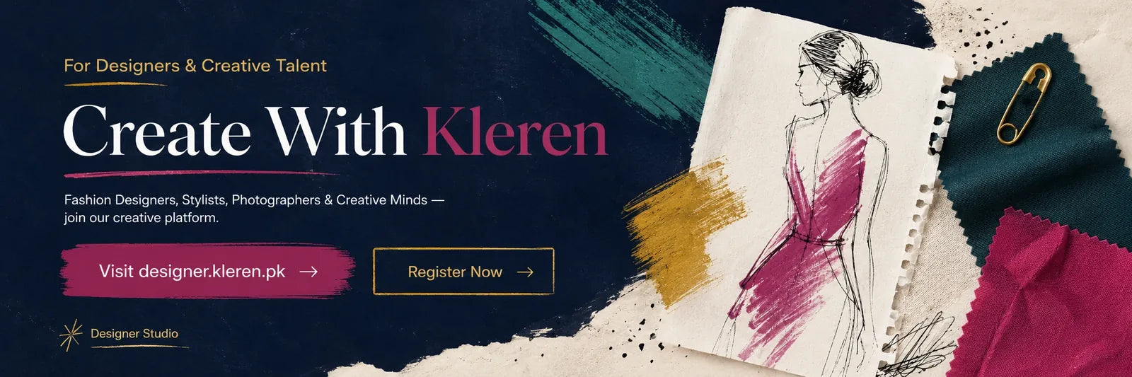 Create with Kleren — for designers & creative talent